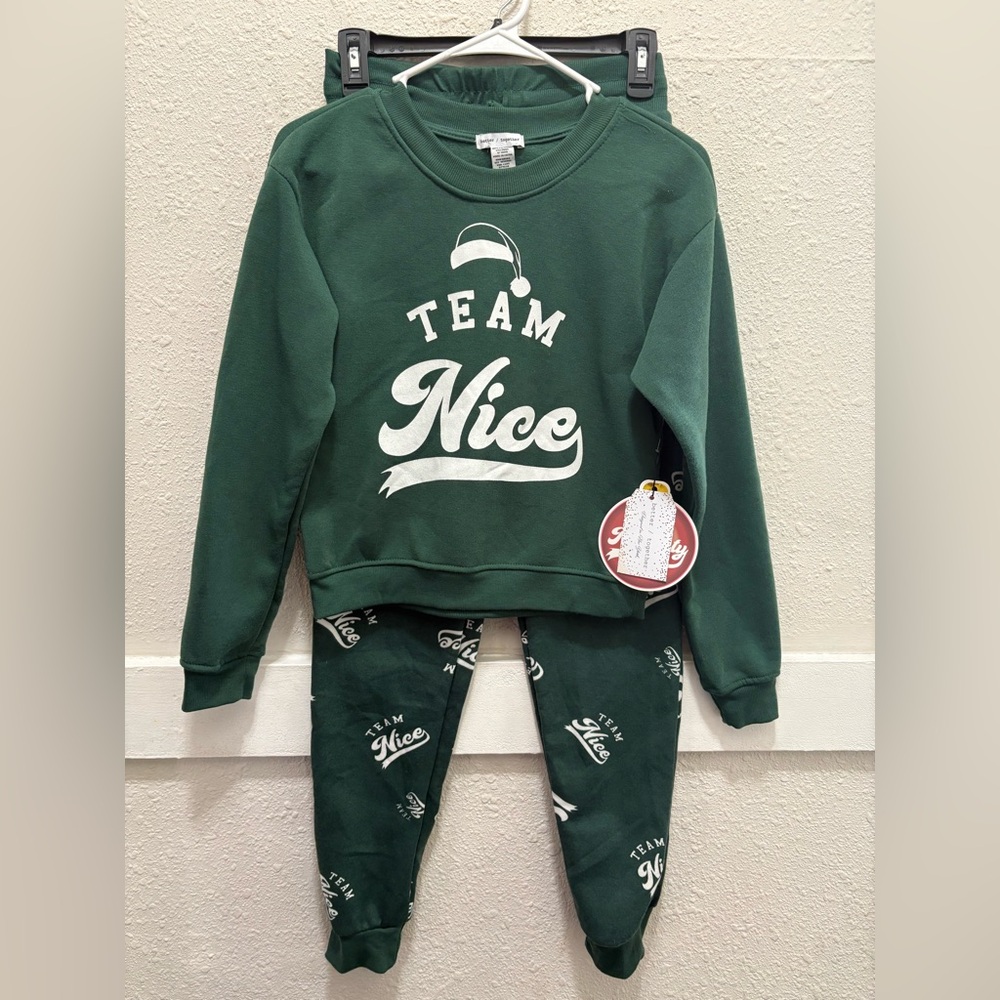 Better Together "Team Nice" Christmas Lounge Set NWT XS